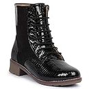 ZAPATOZ Women's | Girls Stylish Black Boots