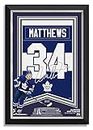 Auston Matthews Facsimile Signed/Autographed Jersey Arena Banner Toronto Maple Leafs - Archival Etched Glass™
