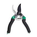 Sharpex Heavy-Duty Bypass Professional Pruning Shears Secateurs for Garden l High Carbon Steel Cutting Blade with Teflon Coating Smart ABS Lock for Safety Aluminium Die Casting Handle (Green)