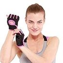 Gymwar Gym Gloves for Weight Lifting Crossfit Fitness Workout Exercise Hand Grips for Women (Free Size)