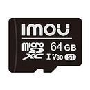 Imou Schnelle microSDXC-Speicherkarte Full HD bis zu 95/25 MB/s UHS-I SD-Adapter für Smartphone, Tablet, Action-Kamera, Drohne und Laptop 64 GB