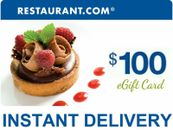 Tarjetas de regalo electrónicas de $100 de Restaurant.com | ENTREGA INSTANTÁNEA | ¡Si estoy en línea lo obtienes AHORA!