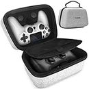 PS5 PS4 Switch Pro Controller Case, Game Controller Carrying Travel Case Compatible with PS-5, PS-4, X-Box, Switch Pro and Other Controllers, Protective Hard Storage Case for 2 Controllers, Grey