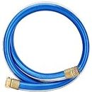 Homes Garden Hose Short 3/4 in. x 5 ft. Water Hose Blue Lead-Hose Male/Female High Water Pressure with Solid Brass Fittings for Water Softener, Dehumidifier, Vehicle Water Filter 8 Years Warranty