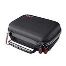 HSU Small Case for GoPro Hero 12/11/10/9/8/7/6/5 Black, Carrying Case for Action Cameras and GoPro Accessories(Small Size Red)