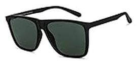 VINCENT CHASE EYEWEAR Unisex Square Polarization Sunglasses (Green_L)