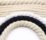 Cuerdas de algodón retorcidas cintas accesorios de costura macramé para decoraciones de bolsos