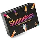 Shameless Party Card Game with Fun & Awkward Social Media & Real Life Dares for Teens & Adults Party Game Night - Group Board Game for Birthday & Bachelorette Party - Funny Family & Friends Game