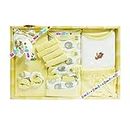 EIO Baby's Cotton New Born Baby Clothing Gift Set -13 Pieces (Yellow)