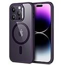 ESR for iPhone 14 Pro Case MagSafe, Shockproof Military-Grade Protection, Scratch-Resistant Back, Classic Hybrid Magnetic Case Compatible with iPhone 14 Pro 6.1 inch, Clear Purple