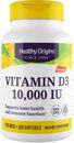 Healthy Origins vitamina D3 10.000iu 120 cápsulas blandas salud inmune y huesos fuertes