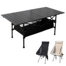 Katlot Outdoor Folding Tables Chairs Barbecue Camping Stall Folding Square Table