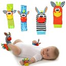 Calcetines de sonajero para bebés juguetes de 3-6 a 12 meses niñas niños juguetes de aprendizaje ZT