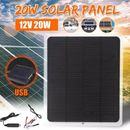 20W Car Boat Yacht Solar Panel Trickle Battery Charger Power Supply Outdoor 12V