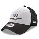 Men's New Era Black Stewart-Haas Racing 9FORTY A-Frame Foam Trucker Adjustable Hat