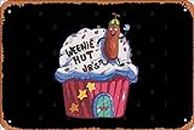 Zuhhgii Retro Tin Sign Weenie Hut Jr Vintage Funny Novelty Metal Signs Man Cave Humorous Signs Movies Music Bar Art Poster Retro Print Wall Decor Garage Gifts 12x8 Inches