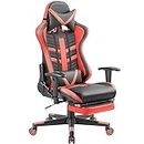 ABNMJKI Sillas de Escritorio High-Back Gaming Chair with Footrest, Multiple Colors Office Chairs