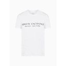 Milano/new York Logo Tee - White - Armani Exchange T-Shirts