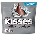 HERSHEY'S Kisses Milk Chocolate Candy, Individually Wrapped, 17.9 oz Family Pack