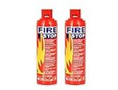 SAFEYURA Fire Extinguisher for Home Car use Office Portable Fire Stop Bottle 500 ML (Pack-2)