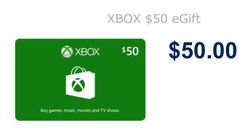 Tarjeta de regalo Xbox valor de $50 (solo envío con USPS, NO envío por correo electrónico)