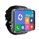Rainbuvvy Smart Watch da uomo, 4G Phone Smartwatch per Android e iOS, ampio display da 2,88 pollici, 4 GB + 64 GB, Activity Tracker, doppia fotocamera/Wi-Fi/GPS/Google Map/cinturino (Nero)