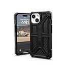URBAN ARMOR GEAR UAG Case Compatible with iPhone 15 Case 6.1" Monarch Carbon Fiber Rugged Heavy Duty Military Grade Drop Tested Protective Cover