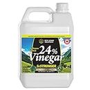 Eco Living Solutions 24% Pure Vinegar | For Home & Garden | 5X Stronger Than Vinegar | Concentrated Industrial Grade Cleaning Vinegar | Bleach, Ammonia, and Harmful Chemical Alternative - 1 Gallon