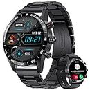 Reloj Inteligente Hombre con Llamadas Bluetooth,1.32"HD Smartwatch con Pulsómetro/Monitor Sueño/20 Modos de Deportes/Botón de Codificación,IP67 Impermeable Smartwatch para Android iOS Negro