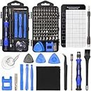 STREBITO Precision Screwdriver Set 124-Piece Small Screwdriver Set Magnetic Repair Tool Kit for Laptop, iPhone, Cell Phone, PC, MacBook, Tablet, Computer, PS5, PS4, Xbox, Electronic, Glasses, Watch