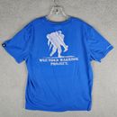 Under Armour Wounded Warrior Project Heat Gear T Shirt Mens Large Blue Charged