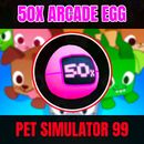 Pet Simulator 99 -50x HUEVO ARCADE + GEMAS 250K GRATIS 🙂 - Pet Sim 99 - PS99