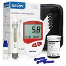 SEJOY Blood Glucose Sugar Monitor Diabetes Testing Kit 50 Test Strips & Lancets