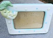 Music Box Picture Frame San Francisco  w Baby Blue Moon & Stars Rock-a-by