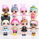 8PCS LOL Dolls Kids Toys for Girls Surprise Baby Doll Toys Hobbies Cake Topper