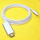 [USB 3.1 to HDMI Cable] 6 Feet/1.8M USB 3.1 Male to HDMI Male Cable Support 4K Resolution Adapter Cable for Samsung Galaxy S8/S8+ LG G5 HDTV Laptop Smartphone Tablet PC and More USB 3.1 Devices
