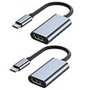 USB C to HDMI Adapter for Monitor, 4K HDMI to USB C Laptop Docking Stations for MacBook pro, USB Type C to HDMI Cable for iPad air, USBC to HDMI Dongle for Chromebook XPS TV ect
