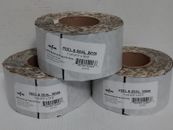 NEW Lot Of 3 MFM Peel And Seal Self Stick Roll Roofing 3"x33.5' Long Rolls WHITE