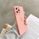 Shockproof Women Silicone Heart Case For iPhone 11 12 13 14 Pro Max XR 7 8 Plus