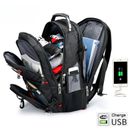 Durable 17 Inch Laptop Backpack 45L Travel Bag College Bookbag USB Charging Port