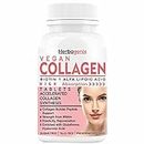 HERBAGENIX Collagen Supplements For Women With Vegan Collagen Powder, Glutathione, Hyaluronic Acid Supplement, Biotin, Vitamin C & E For Healthy Skin, Hair, Nail, And Joints-60 Tablets (Pack 1)