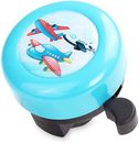 Kids Bike Bell Cute Blue Airplane Design Bicycle Handlebar Horn for Safe Cycling