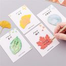 Cute Fashion Office Supplies Leaf Shape Sticky Notes Paster Sticker Memo Pad