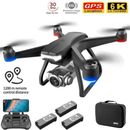 GPS RC Drone With 6K HD Dual Camera FPV Quadcopter Brushless Motor 5G WiFi