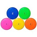 VIGOUR SPORTS Flying Disc 8.5 Inch (Set of 5) - Multicolour for Kids and Adults Indoor and Outdoor Fun Games