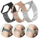 For Fitbit Blaze Band Strap Rhinestones Metal Wristband Replacement Case Cover