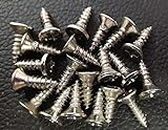 Tia Screws for Fitting Hardware, Matching Finish for Furniture, DIY and Hobby Works (50Pcs, Steel 5x12mm)