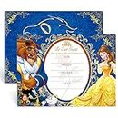 20 Beauty and Beast Party Invites Invitations Princess Theme Gift Cards Party Supplies with Envelope