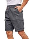 COOFANDY Men's Cargo Shorts Casual Loose Fit Outdoor Hiking Fishing Golf Shorts with Multi Pockets