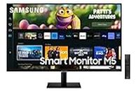 Samsung 27" M5 Smart Black UHD Monitor with Smart TV Apps and Mobile connectivity (LS27CM500ENXGO) [Canada Version] (2023)